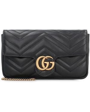 Gucci Mini Gg Marmont Cross Body Bag - Grey