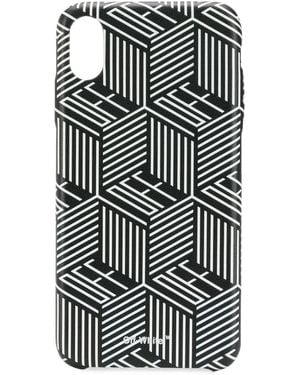 Off-White c/o Virgil Abloh Graphic Logo Printed Iphone X Case - Black