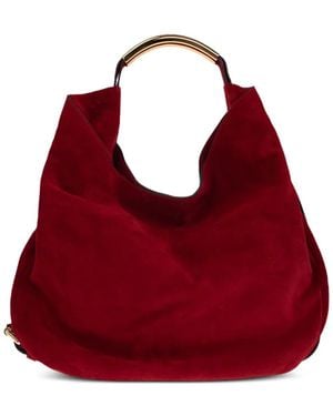Moschino Handle Me Ring Handle Shoulder Bag - Red