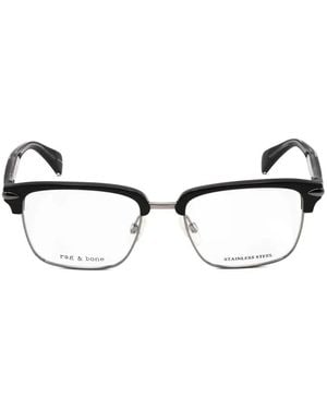 Rag & Bone Square-Frame Glasses - Black