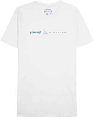Osklen T-Shirt mit Yemanjá-Print - Weiß