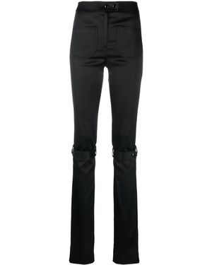 Courreges Strap Satin Pants - Blue