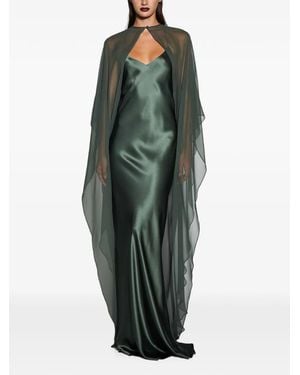 The Sei Vestido Largo Con Corte Al Bies - Verde