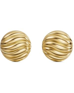 David Yurman Sculpted Cable Stud Earrings - Metallic