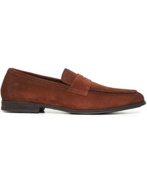 Doucal's Penny Suede Loafers - Brown
