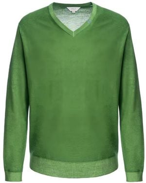 Malo Tavolozza Strickpullover - Grün