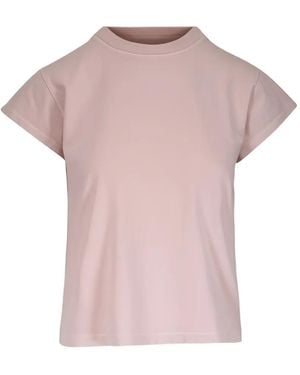 Agolde Bryce Cap-Sleeve T-Shirt - Pink