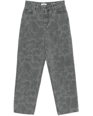 Carhartt Camouflage Straight-Leg Jeans - Grey