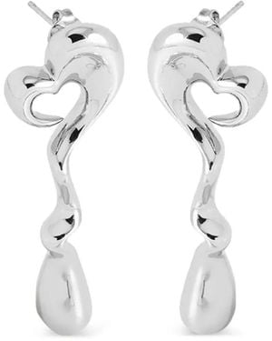 Yoj Agapi Drop Earrings - White