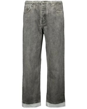 IRO Cotton-blend straight jeans - Gris