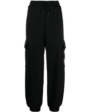Moschino Teddy Bear Organic Cotton Track Trousers - Black