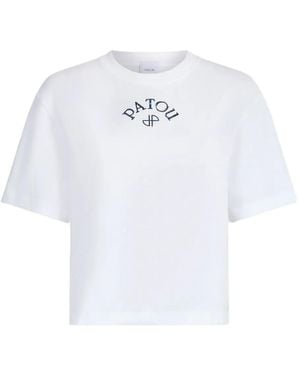 Patou Organic Cotton Polo T-Shirt - White