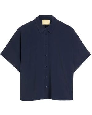 Momoní Brooklyn Short-Sleeve Shirt - Blue