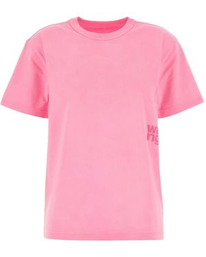 Alexander Wang Logo-Print T-Shirt - Pink