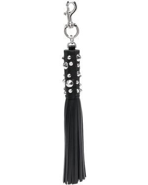 Versace Studded Tassel Keychain - Blue