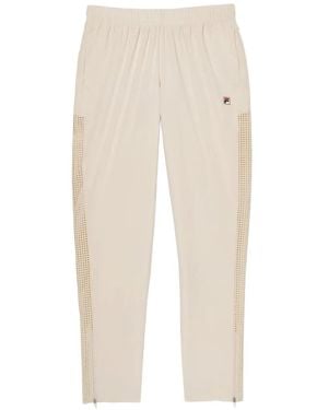 Fila Tennis Advantage Perforated-Detail Track Trousers - White