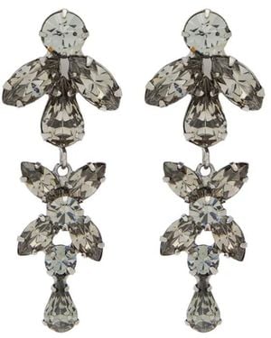 Jennifer Behr Liss Teardrop Embellished Earrings - White