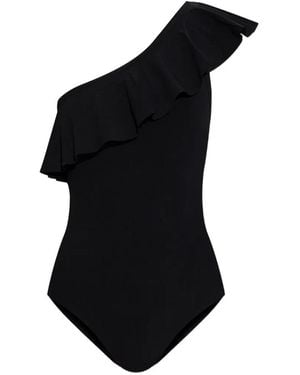 Isabel Marant Maillot De Bain Sicilya À Volants - Black