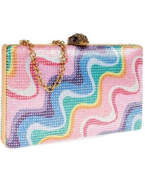 Kurt Geiger Crystal Kensington Clutch - White