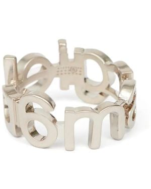MM6 by Maison Martin Margiela Logo-Lettering Ring - White