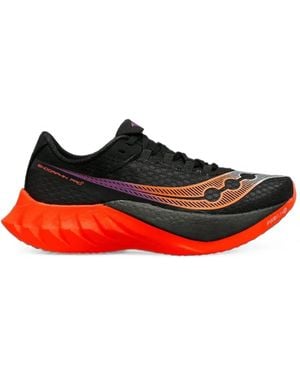 Saucony Endorphin Pro 4 Mesh Sneakers - Red