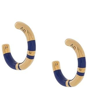 Aurelie Bidermann Positano Mini Hoop Earrings - Blue