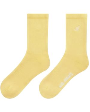 Axel Arigato Ribbed Crew Socks - Metallic