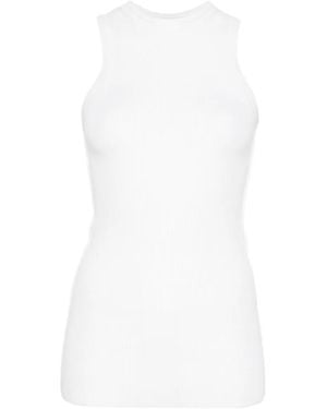 EMERSON RENALDI Ribbed-Knit T-Shirt - White