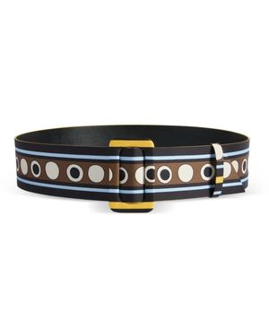 La DoubleJ Cinturón Mediano Placee' (6 Cm) - Negro
