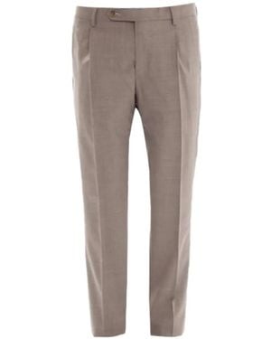 Berwich Retro Slim-Fit Pants - Gray