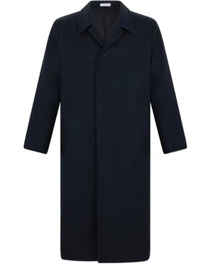 Boglioli Single-breasted Wool-blend Coat - Blue