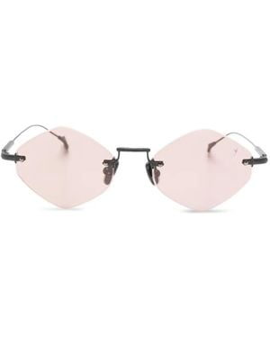 Eyepetizer Empire Rimless Geometric Sunglasses - Pink