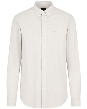 ARMANI EXCHANGE ロゴ シャツ - ホワイト