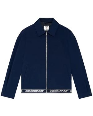 CASABLANCA Zip-Up Jacket - Blue