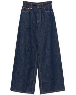 Zimmermann High-Waisted Wide-Leg Jeans - Blue