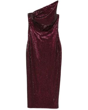 Roland Mouret スパンコール ワンショルダードレス - レッド