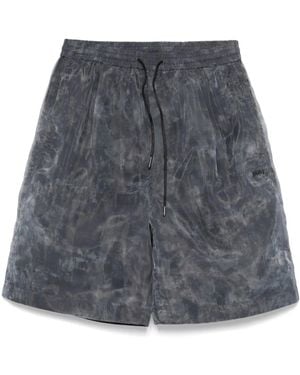 Juun.J Organza-Overlay Shorts - Gray