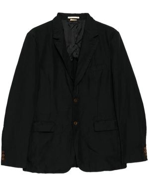 Comme des Garçons Buttoned Blazer - Black