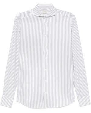 Traiano Milano Striped Shirt - White