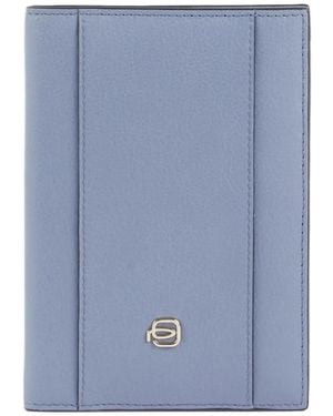 Piquadro Circle Passport Holder - Blue