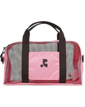 Rest&Recreation Mesh-Panel Duffle Bag - Pink