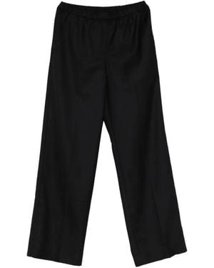 GANT Elasticated-Waistband Trousers - Black