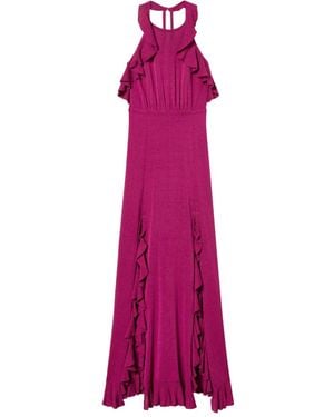 Twinset Long Knitted Dress - Purple