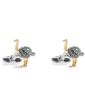 Paul Smith Bird Cufflinks - White