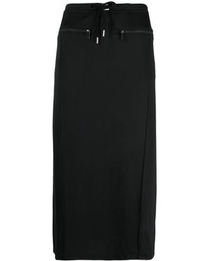 Courreges ロゴパッチ トラックスカート - ブラック