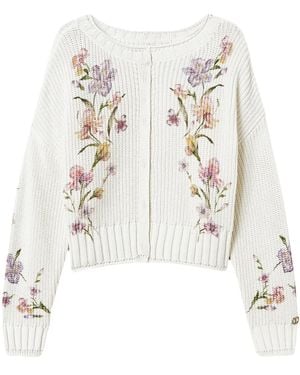 Twinset Floral-Print Cardigan - White