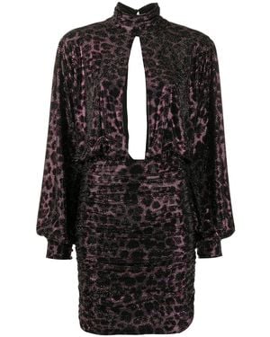 Philipp Plein Metallic Print Dress - Black