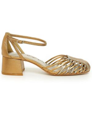 Sarah Chofakian 40Mm Spiro Pumps - Metallic