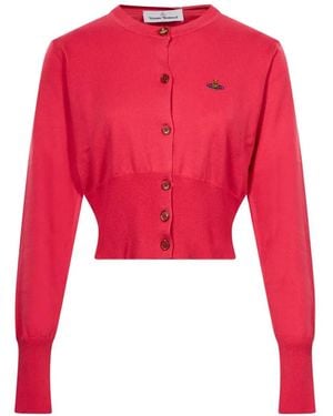 Vivienne Westwood Orb-Embroidered Cropped Cardigan