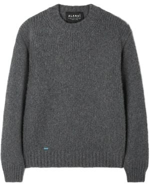 Alanui Ribbed-Knit Jumper - Grey